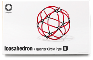 image of Icosahedron - Quarter Circle Pipe-B